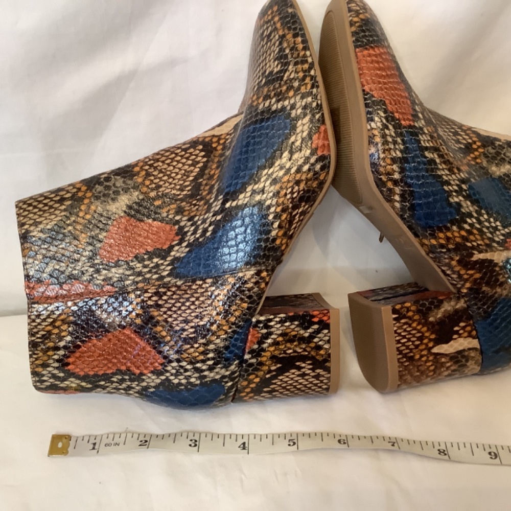 NWT Bamboo animal print ankle boots snake print size 5.5‎ - Picture 6 of 11